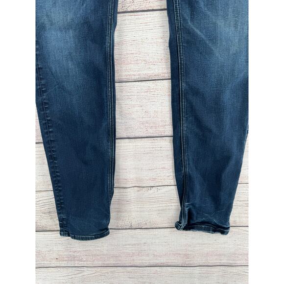 Replay Anbass Hyperflex M914Y Straight Leg Jeans Mens 32x30 Blue Dark Wash Denim - Picture 4 of 12
